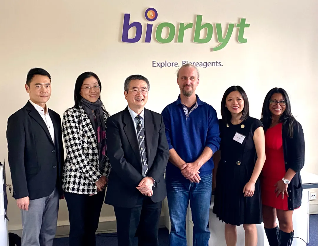 中国驻英国大使馆科技公参蒋苏南一行访问Biorbyt英国总部