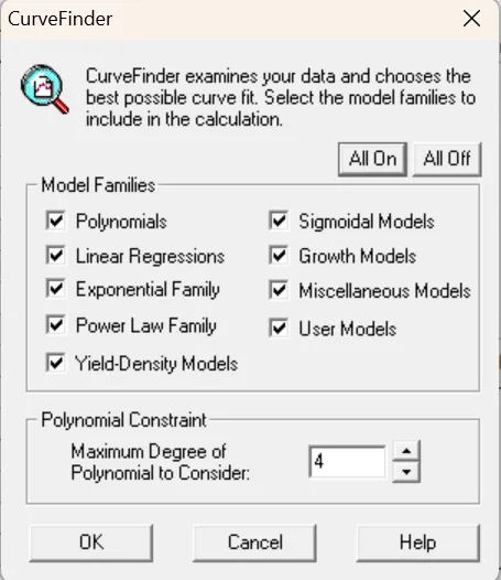 Curve Expert曲线拟合窗口