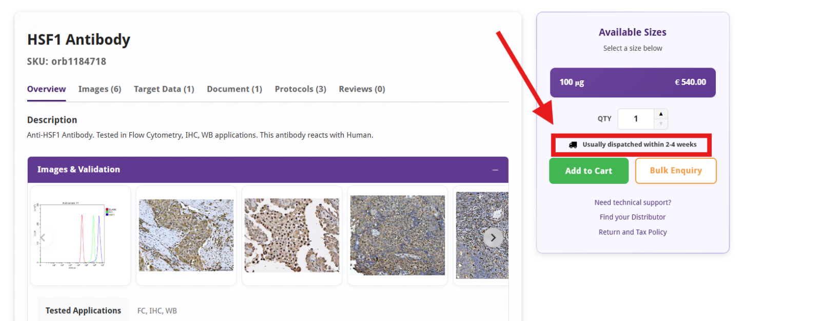 Checking for availability and leadtime Checking for availability and leadtime