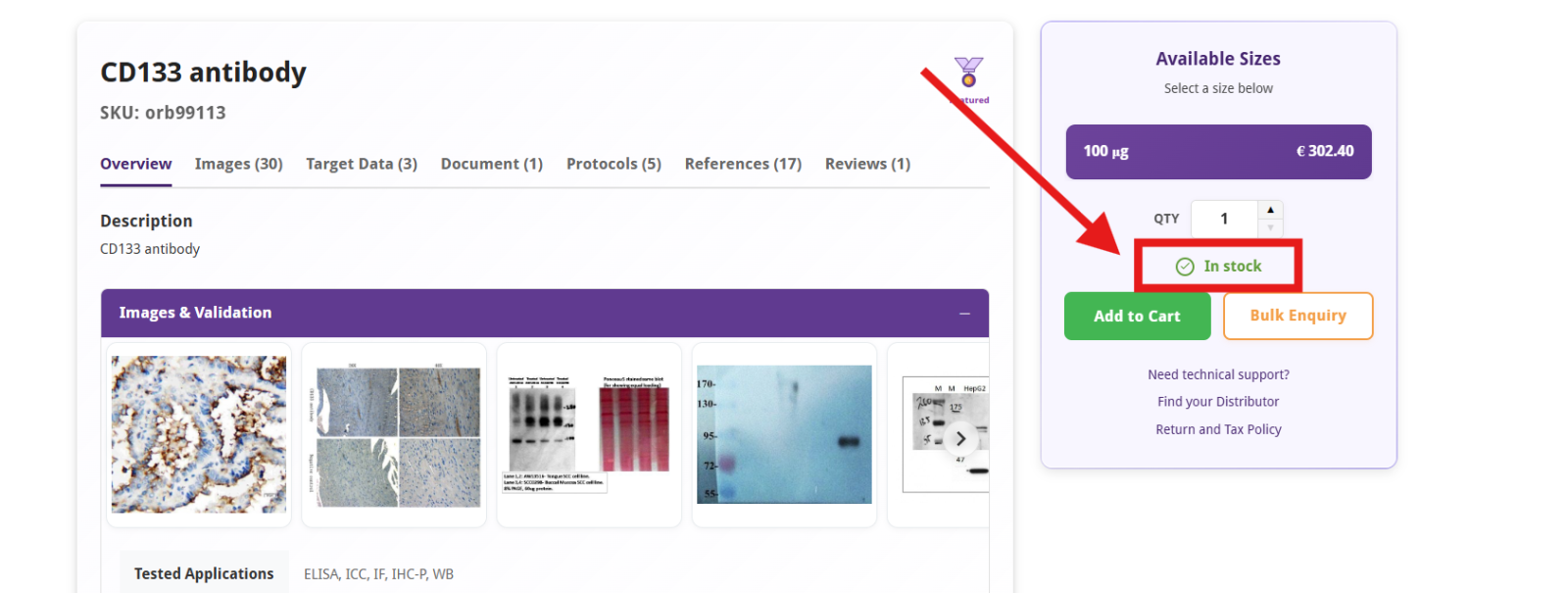 Checking for availability and leadtime Checking for availability and leadtime