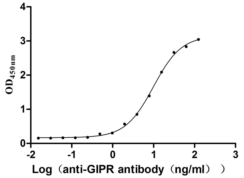 Recombinant Mouse Gastric inhibitory polypeptide receptor (Gipr), partial (Active)