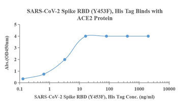 Recombinant SARS-Cov-2 Spike RBD protein (Y453F), His