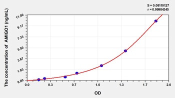 Human Adhesion Molecule with Ig Like Domain Protein 1 (AMIGO1) ELISA Kit